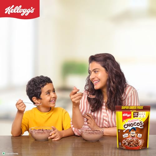 Image of Kellogg's Multigrain Chocos 1.05kg & Choco Fills 153g | Multigrain Energy, More Chocolatey | No-Maida | Power of 5 nutrients Protein, Fibre, Iron, calcium, Vitamins | Kids Breakfast cereal.