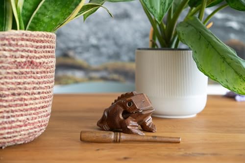 LOGOPLAY Klangfrosch Gr. 5 - Klang Frosch - Klangtier - Musik Frosch - Musik-/Percussion-Instrument aus Holz