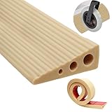 Xtrillogen 100x6.5x2.5cm Türschwellenrampe Saugroboter,Rutschfest Bordsteinrampe Gummi, Rampe Türschwelle,Verschleißfest Rampe Saugroboter,Bordsteinrampe für Rollstuhl,Kinderwagen,Rollator (Gänsegelb)