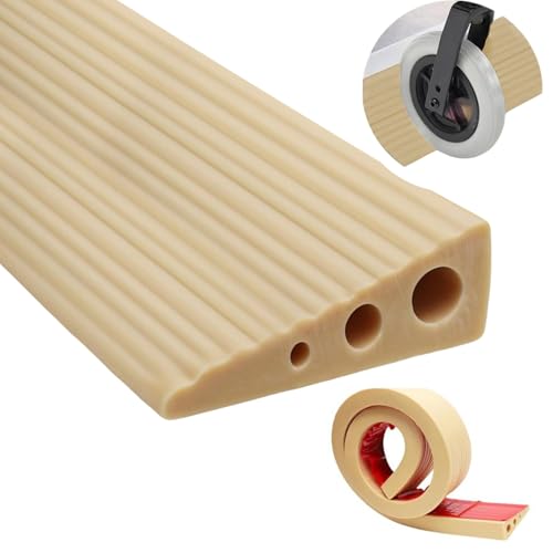 Xtrillogen 100x6.5x2.5cm Türschwellenrampe Saugroboter Rutschfest Bordsteinrampe Gummi Rampe Türschwelle Verschleißfest Rampe Saugroboter Bordsteinrampe für Rollstuhl Kinderwagen Rollator (Gänsegelb)
