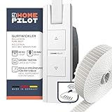 Home Pilot Rollladen Set: RolloTron pure DECT elektrischer Gurtwickler + Gurtband 23 mm breit, 6 m lang