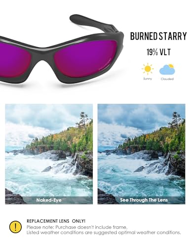 Image of BLAZERBUCK Anti-salt Polarized Replacement Lenses for Oakley Monster Dog Sunglass