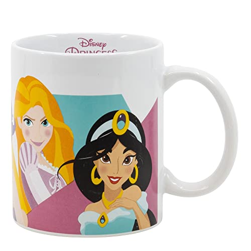 Taza de cerámica de 325 ml en caja regalo de Princesas Disney