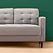ZINUS Benton Loveseat Sofa, Grid Tufted Cushions, Easy, Tool-Free Assembly, Stone Grey