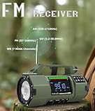 Benss Wind Up Emergency Radio, Hand Crank Survival AM/FM Weather Radio, with 5000mAh Power Bank USB Phone Charger, SOS Alarm, Bright Handheld Flashlight for Household and Outdoor Camping, Travel - Image 8