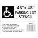 HY-KO Products PLS-60 Handicap Parking Lot Stencil, 48