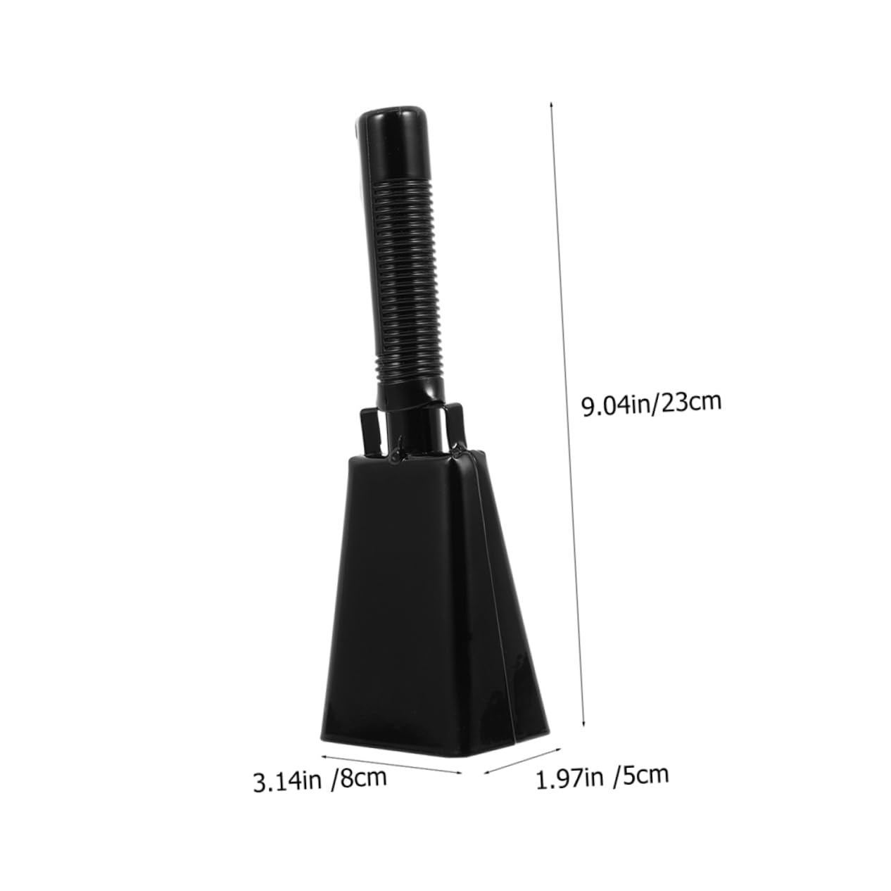 Levemolo Strong Vibration Metal Cow Bell Handle for Football Team Cheer for Musical Instruments