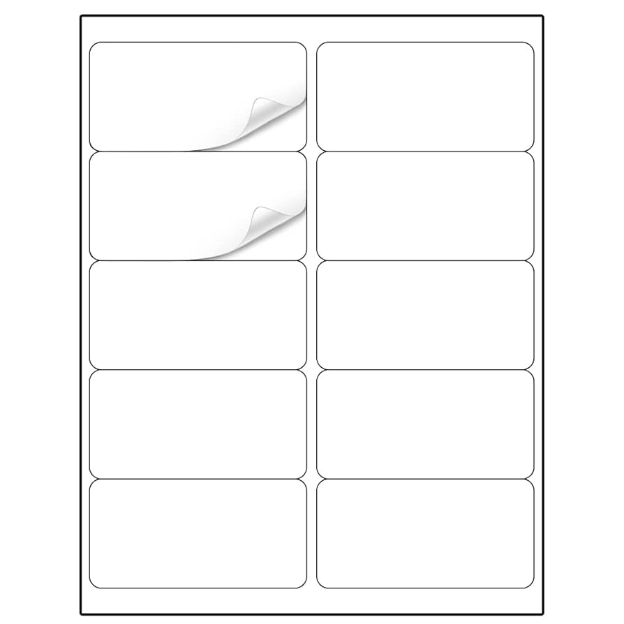 amazon-com-methdic-shipping-labels-2-4-300-labels-sticker-paper-for-laser-ink-jet-printer-mailing-labels-8-5-11-white-10-per-sheet-office-products for Free Printable Heavy Package Sticker Template Amazon.com : Methdic Shipping Labels 2