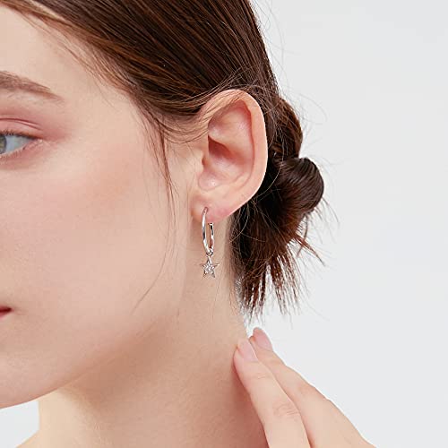 Descubre la mejor manicura y pedicura de LugoPulsa aqui 👈🏼 y pide cita Lydreewam-Pendientes-aro-Colgantes-De-EstrellaLunaArbol-de-La-VidaAmor-Plata-de-Ley-925-para-Mujer-diametro-20mm