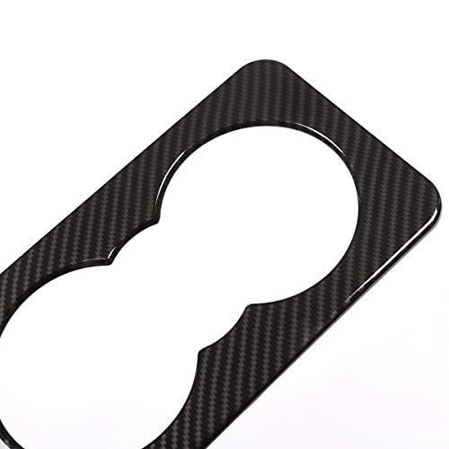 Portavasos trasero para Jaguar F-Pace 2016-2018 ABS fibra carbono miniatura 6