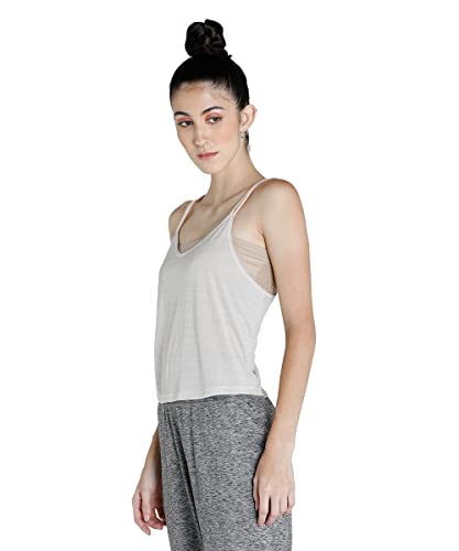 Image of Puma Women's Polyester Scoop Neck Regular Fit Tops