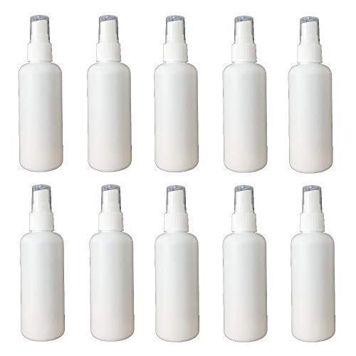 【10本セット】スプレーボトル 100ml 詰め替え容器 霧吹き 遮光 コスメ詰め替え 園芸用 アルコール対応 HDPE ポリエチレン