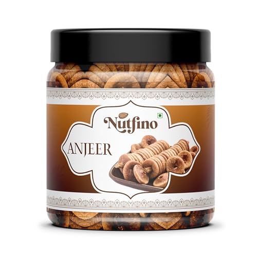 Nutfino Afghani Anjeer (Dried Figs) – Natural, Sun-Dried, Handpicked | Rich in Fiber, Calcium & Antioxidants | Healthy Dry Fruit Snack (450gm)