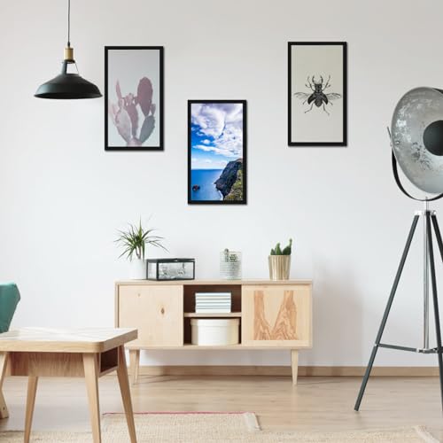 MENNTHUI 12x24 Black Picture Frame, Wall Mounting Horizontally or Vertically, Decoration for Photos, Paintings, Posters, Artwork by MENNTHUI - Used condition - Image 4