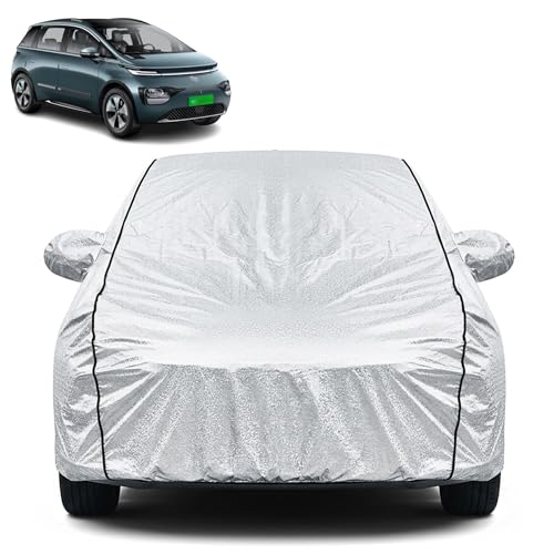 Image of Waterproof Car Cover for MG Windsor | Dustproof, UV Resistant & Scratch Protection | Soft Cotton Lining | Triple Stitched | Mirror Pockets & Elastic Fit | Silver