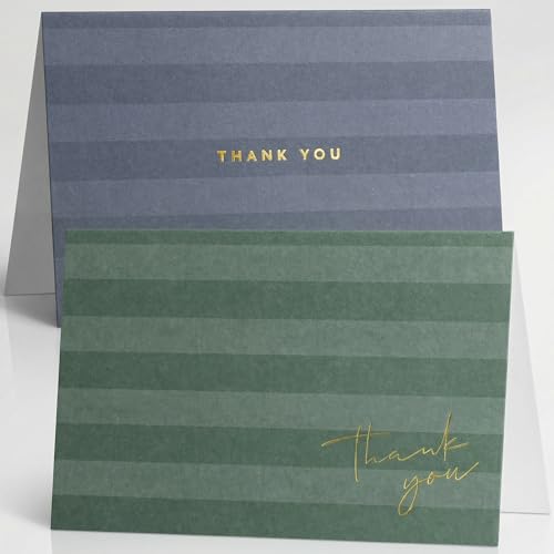 Beautiful Thank You Cards Set of 30 With Envelopes and Stickers - Elegant Blank Cards For Personalized Notes - Perfect Bulk Stationary Set For All Occasions incl. Weddings, Business & Baby Showers