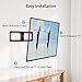 MOUNTUP UL Listed TV Wall Mount, Tilting TV Mount Bracket for Most 37-75 Inch Flat Screen/Curved TV Low Profile Wall Mount Saving Space Max VESA 600x400mm Hold up to 99 lbs Fit 16