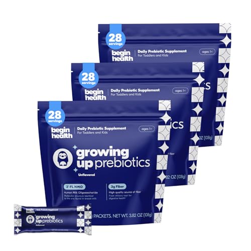 Begin Health Growing Up Prebiotics for Kids, 84 Packs