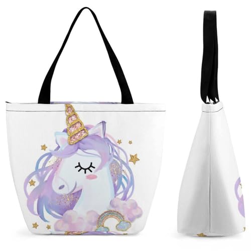 Sac à main licorne fantastique pour femme grand cabas de shopping et voyage