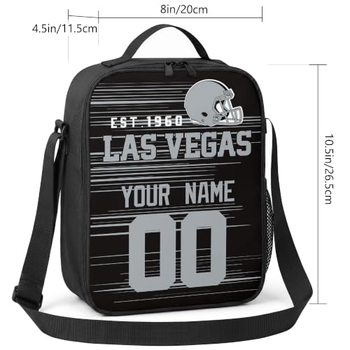 Image of Las Vegas Lunch Bag Custom Name and Number Personalized Gifts