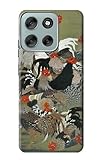 Ito Jakuchu Rooster Funda Carcasa Case para Motorola Moto G56