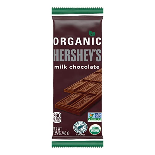 Hershey's Organic Milk Chocolate Candy, 1.55 Oz Bar #TOP21