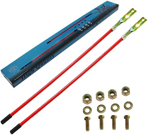 SEASAIL Snow Plow Blade Guides 27'' Extended Markers with Accessories Fit for Boss Blizzard SNO-Way Western Snow plows 62265 Red Eye Catching