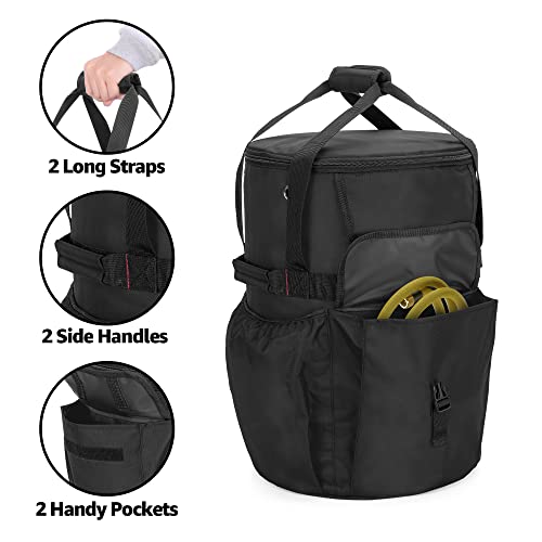 SAMDEW Outdoor 20 lb Propane Tank Bag, Portable Propane Gas Tank Cover, with Tabletop Feature, 2 Pockets and Carrying Handles, for Home & Outdoor Use, Black, Bag Only by samdew - Image 4
