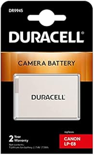 Duracell DR9945 Premium Analog Canon LP-E8 Battery for EOS 550D 600D 700D 7.4V 1020mAh , white