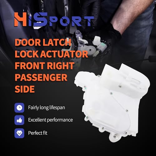 Image of HiSport Door Latch Lock Actuator Front Right Passenger Side 72110-SWA-D01 DLA1015 Compatible with Honda CRV CR-V 2007 2008 2009 2010 2011, 2.4L Sport Utility