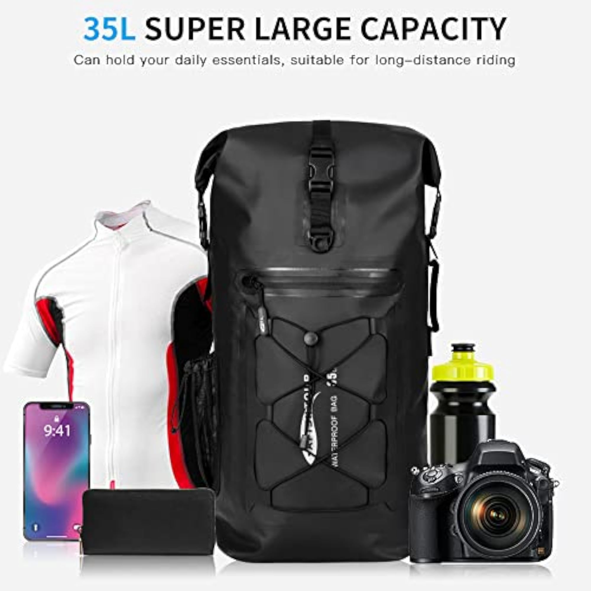 Imported 35L Waterproof Backpack Dry Bag for Outdoor Activities