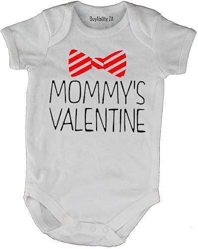 Mommy's Valentine - Baby Grow 12-18 months White Short Sleeve