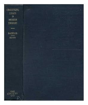 Hardcover Challenging essays in modern thought, Book