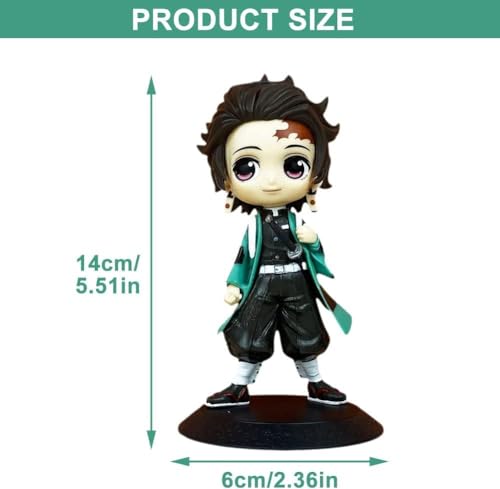 Image of Action Figure- Miniature Toy Figure Special Edition for Car Dashboard, Decoration, Cake, Office Desk & Study Table (Tanjiro)