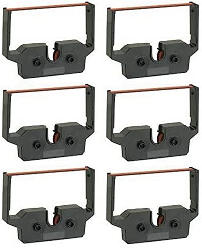 Miniatura 2 de Repuesto compatible para cintas de impresora R2087-US NegroRojo P.O.S. (6PK) - Reemplazo a ERC-02BR