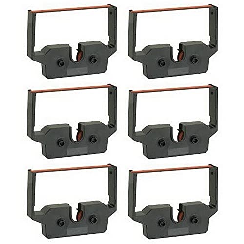 Cintas de impresora compatibles Olympia 6 unidades negro/rojo miniatura 2