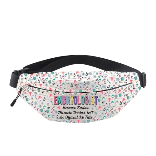 MNIGIU Embryologist Gift Fertility Graduation Gift Embryologist Bum Bag Embryology Crossbody Bag IVF Nurse Gift