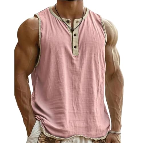 Camiseta sin mangas hombre holgada para entrenamientos cómodos sin sudor