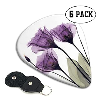 Purple Flowers Lot de 6 médiators pour guitare acoustique, guitare électrique, basse, ukulélé – fins, moyens et épais. - Les Beatles, Paul McCartney, John Lennon, RIngo Starr, George Harrison Purple Flowers Lot de 6 médiators pour guitare acoustique, guitare électrique, basse, ukulélé – fins, moyens et épais. – Image 2