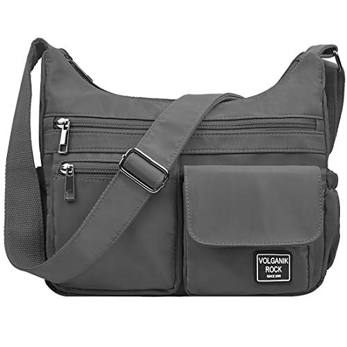 Image of VOLGANIK ROCK Crossbody Bags for Women RFID Lightweight Travel Shoulder Bag Waterproof Nylon purses and handbags Pocketbook