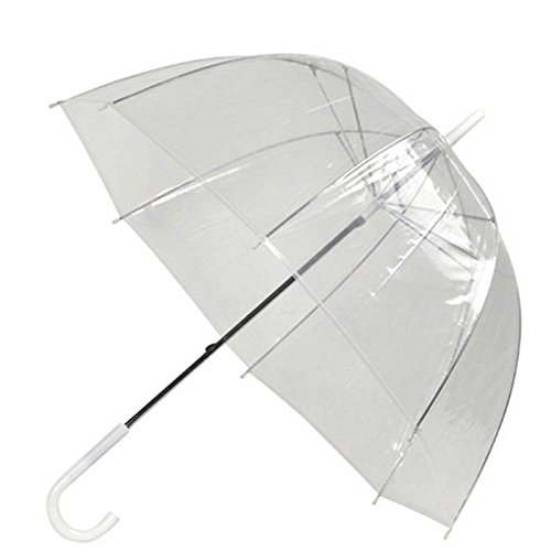 Hanbaili Transparente Arco Paraguas Apolo Hongo en Forma Princesa Boda Parte Parasol Nupcial Mujeres Chicas