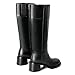 Reitoye Knee High Black Boots Women Round Toe Chunky Block Heeled Boots Side Zipper Tall Gogo Boots Shoes Size 8
