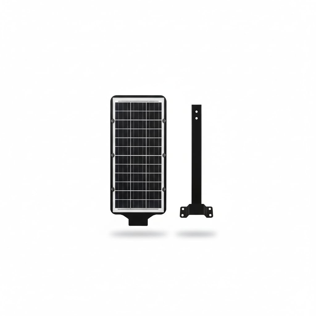 Lampione Solare 1500W 240 LED da Esterno con Sensore Movimento e Crepuscolare, IP65 Impermeabile, Pannello Monocristallino, Batteria Litio 12h, Luce Solare per Giardino, Cortile, Strada