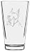Boxer Dog Themed Etched All Purpose 16oz Libbey Pint Glass