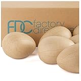Pack of 6 Paper Mache Eggs by Factory Direct Craft - DIY Unfinished Blank Papier Mâché Easter Eggs to Paint and Decorate (Size: 5
