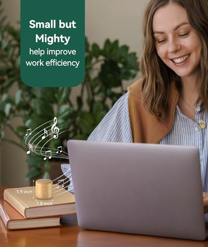 Portable Sound Machine - Travel White Noise Machine for Adults Baby, Sound Machine for Sleeping, 16 Relaxing Sounds, Timer & Rechargeable, Mini White Noise Sound Machine for Office, Hotel, Home (Wood) - Image 4