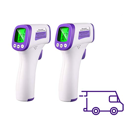 Digital Forehead Thermometer, Non-Contact Infrared Thermometer with Fever Alert Function, with Backlight LCD