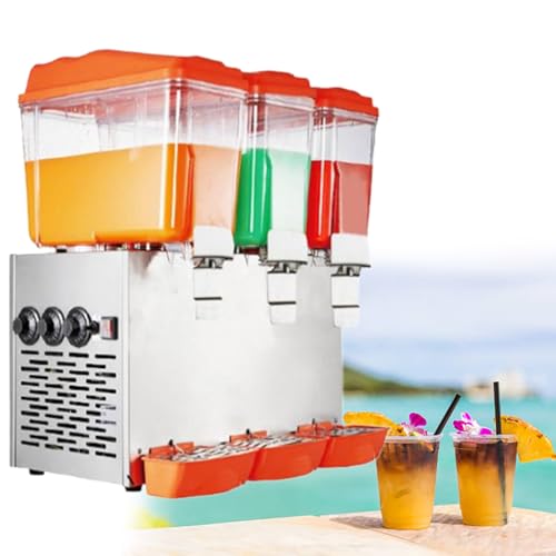 Dispensador de bebidas comercial de acero inoxidable, función de refrigeración y calefacción 2 en 1, ideal para uso en casa, restaurante, bar, fiesta