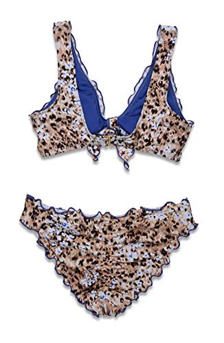 Hobie Girls' Big Bralette Top and Hipster Bikini Bottom Swimsuit Set2