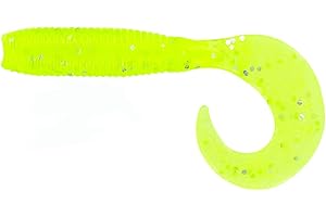 Yamamoto 5-Inch Single Kurly Tail Grub Soft Bait with Tail-Curling Action